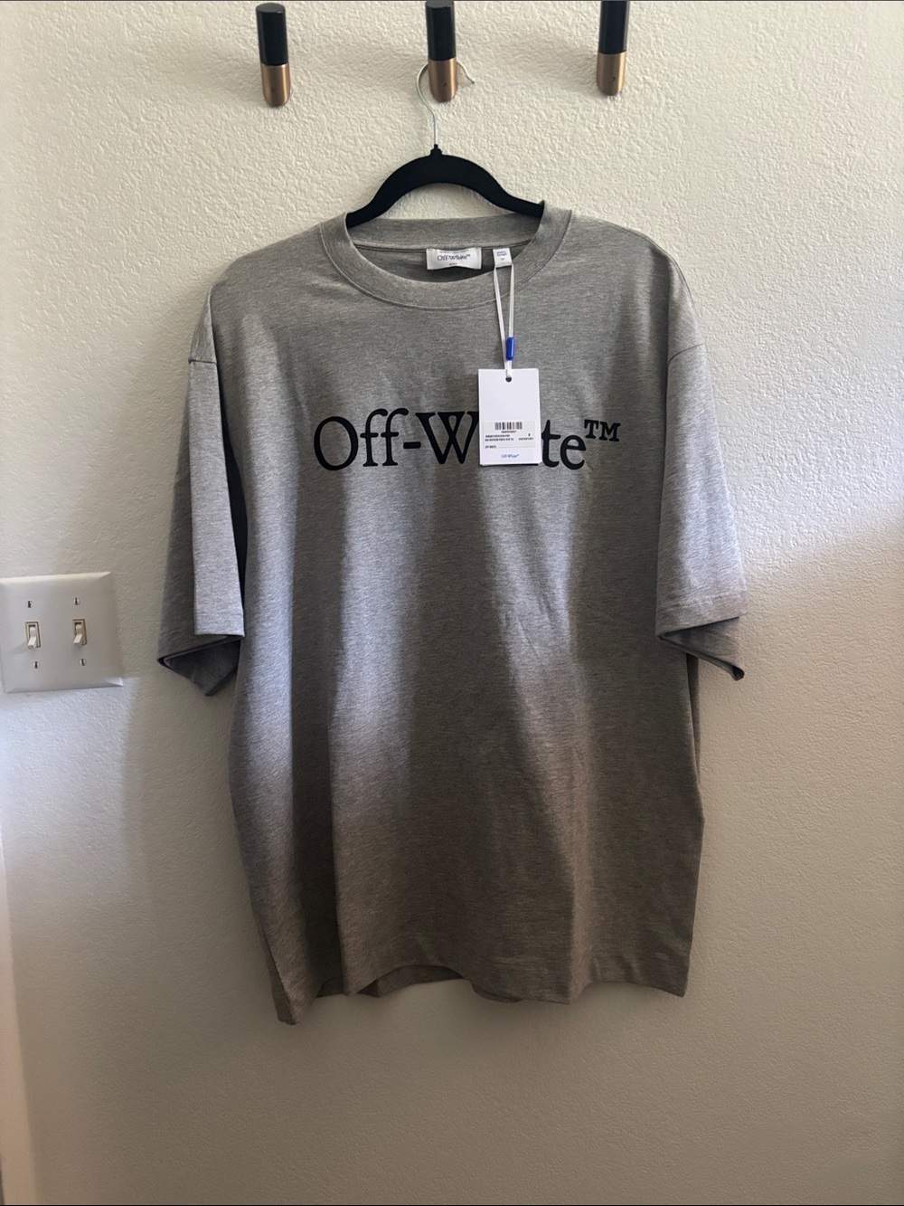 Off-White Bookish Skate Tee Heather Grey